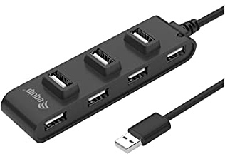 128957 Schnittstellen-Hub USB 2.0 480 Mbit/s Schwarz