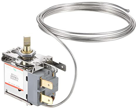 sourcing map Refrigerator Thermostat Temperature Control WPF24 2 Pin 6A for Refrigeration Cord Freezer
