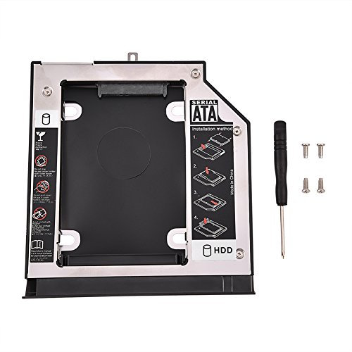 Carcasa de Bandeja de Adaptador de Disco Duro SATA3.0 para Lenovo ThinkPad E550/ E550C/ E555/ E560/ E565, Compatible con HDD/SDD de 7/9/9,5 Mm