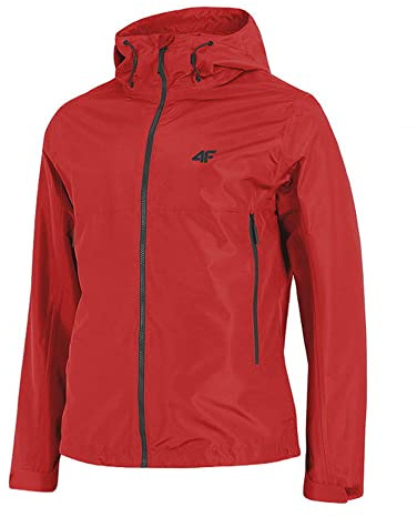4F Men's Technical Jacke, Dunkelrot, Medium für Herren