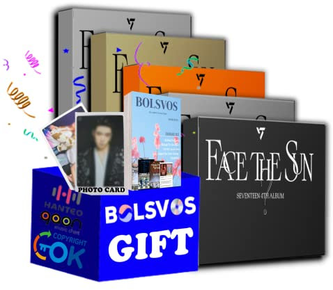SEVENTEEN - Face the sun [Random ver.] (4th Album) ONE RANDOM Album+Pre Order Limited Benefits+BolsVos K-POP eBook (21p), Photocards