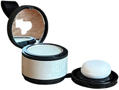 WELL4U - Haar Ansatz Puder - Make-up für Ihre Kopfhaut in 13 Farben - wasserfestes Ansatzpuder für Frau und Mann - gezielter als Kaschierspray, Kaschierstift oder div. Concealer - Hair Line Powder