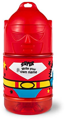 Personalised Super Drinks Bottle (Blank Male Red 2)