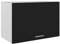 WIFESE Hängeschrank Küchenschrank Küchenzeile 60x31x40 cm Wandschrank Schrank Einbauküche Badezimmermöbel Badezimmerschrank Cabinet Holzwerkstoff mit Türen Hängend Schwarz