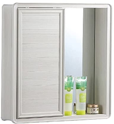 CHEMYO Mirrors Space Badezimmerschrank aus Aluminium, Wandmontierter wasserdichter Badezimmerschrank, Schiebetür-Wandbox, Wand