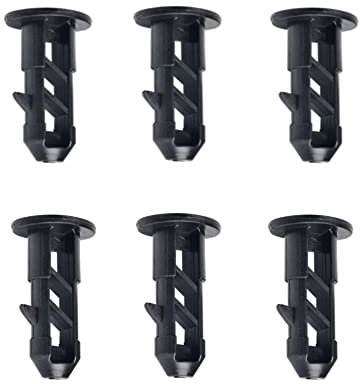 SagaSave 6X Wheelie Bin Lid Hinge Pins Black Plastic Fit for 240L Household and Commercial Wheelie Trash Bins