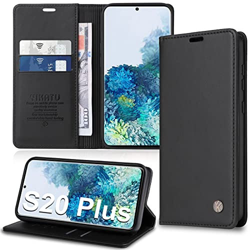Handyhülle für Samsung Galaxy S20 Plus Hülle [Premium PU Leder] Klapphülle Ständer Kartenfach Magnetic Flip Case Cover Etui Tasche Schutzhülle für Samsung S20 Plus 5G