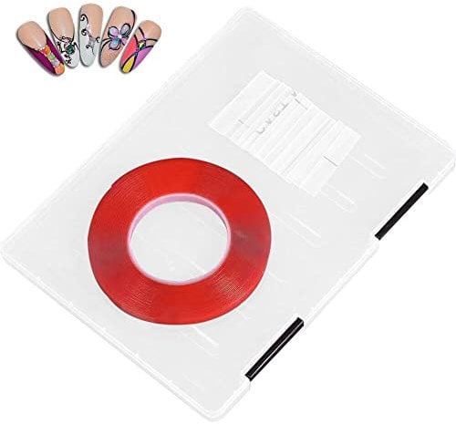 vepoty Press on Nails Storage Box Anti-dust Fake Nails Packing Case Plastic Nail Tip Box Organizer for Salon Home