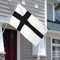 874 Garten Flagge des Deutschen Ritterordens Dekorative Fahne 90x150 cm, Schwarz-Weiß, Festivals, Patriotisch, Gelegenheit, Garten, Zimmer, Eingang, Boot, Auto, Unisex, Mastmontage, Rechteckig, Flagge
