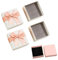 ATBUSS 2 Stück Schleife-Geschenkbox und 1 Stück Geschenkbox, Schmuck-Geschenkbox mit Deckel, elegante Schleife-Geschenkbox, Papier-Schmuckbox für Schmuck, Ringe (Rosa)