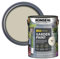 SAVING HUB Fence Paint Garden Shed Paint 750ml - Exterior Wood Paints Tin Waterproof, Weatherproof Paints - For Benches, Metal, Brickwork, Terracotta Pots, Stones, Tin (White Ash)