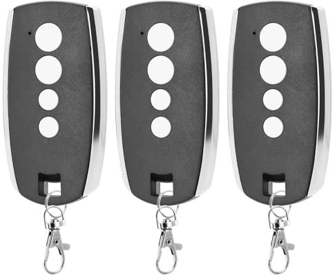 Lot de 3 Telecommande Portail - 433,92MHz Telecommande Porte de Garage Compatible Avec King Gates Stylo 4K Télécommande 4 Canaux, Telecommande Rolling Code