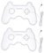 Angoily 2 Stk Neonlichter Gamepad-förmige Leuchtreklamen Led-lichtzeichen Controller-griff Neonlichtlampe Bar-neonlichtzeichen Spielfernbedienung Leuchtreklame Led-neon Pvc Usb Nachtlicht
