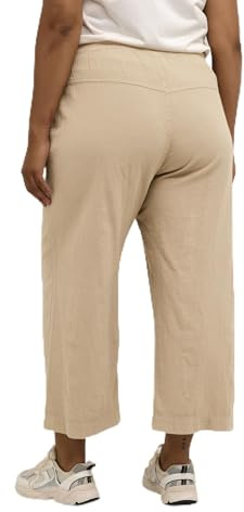 KAFFE CURVE Damen Casual Hose KCnana Damen Große Größen Hose Culotte 3/4 Weite Culottehose Elastische Taille Weite Leg