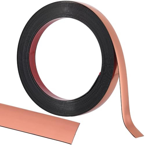 GORGECRAFT 5 m X 15 mm Bande Décorative Flexible Auto-Adhésive Marron Sable Imperméable pour Carrelage Mural, Ruban D'Étanchéité pour Miroir, Plafond, Armoire, Armoire, Décoration D'Intérieur