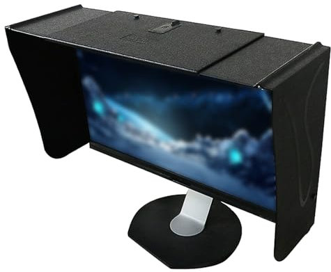Paraluce per Monitor Da 17-27 Pollici, Pannello Decorativo per Schermo PC Desktop, Utilizzato per La Protezione Della Privacy E Antiriflesso, Allevia L'affaticamento Visivo