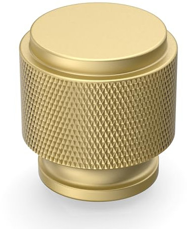 Amerdeco 10 Stück Mattes Gold Möbelknöpfe Schrankknöpfe & Schubladenknöpfe für Schränke, Türen & Kommoden