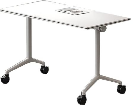 CURBX Klappbarer Konferenztisch, Arbeitstisch Klappbar, Besprechungs-Seminartisch Mit Rollen, Klappbarer Esstisch, for Büros, Klassenzimmer, Besprechungsraum(120x60x75cm)