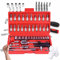 Vessel Electric Ratchet, Cordless Electric Slim Ratchet Set, Slim Rechargeable Ratchet, Electric Ratchet 3/8 Drive, Power Ratchet Wrench Kit for Auto Repair Comes with 45 Adjustment Tools (Red)