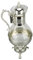 Cafetera, Jarra de café con Diseño Vintage, Cafeteras de Metal y Vidrio para el Hogar y la Oficina (SILVER)