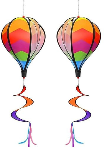 Taicols Windmühle Spirale Wirbel Strudel Windballon Wind Wirbel Hängen Dekoration Kindergarten Einkaufszentrum Szenische Park Regenbogen Dekor