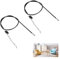 Recliner Chair Cable Replacement, 2 Pcs Recliner Chair Cable, Sofa Replacement Parts, So fa Recliner Electrical Ca ble Replace ment, Sofa Handle, Sof a Ch air Rec liner Release Pull Handle