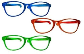 LP Divertissements Lot de 3 - Lunettes géantes Jumbo sans Verre Mix 26cm