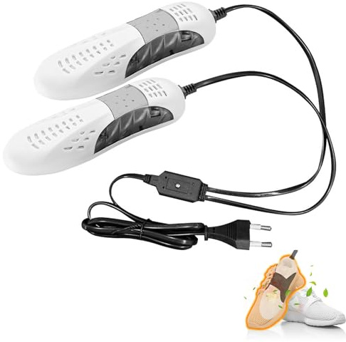 Schuhtrockner Elektrisch,Tragbarer Schuhtrockner,ElektrischerSchuhtrockner,Schuhwärmer Stiefel Trockner, Shoe Dryer Boot Dryer,Elektrisch Fußwärmer,Stiefeltrockner für Skischuhe Wanderschuhe,weiß