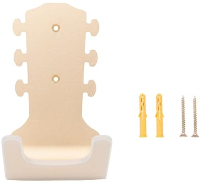 Pqahffowr Guitar Hanger Hook Wall Mount Stand Hook for Guitar Ukulele Metal Non-Slip Hanger Hook Guitar Accessories Gold