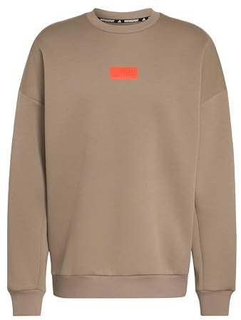 adidas Men's Audi REVOLUT F1 Team Elevated Crew Sweat Sweatshirt