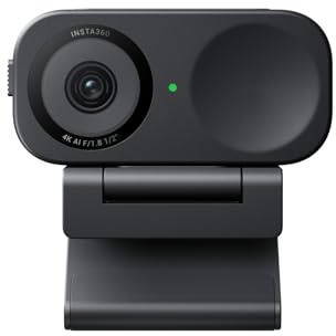 Insta360 Link 2C Graphite Black, 4K Webcam 4K PC Mac, Auto Framing, 1/2 Sensor, AI Noise Cancellation, Gesture Control for Gaming, Streaming, Standard Pack