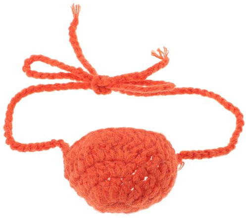 COMPUKAS Wolle Nasenwärmer Orange, Handgefertigt, Atmungsaktiv, Unisex | Hält die Nase Warm, Frostsicher und Leicht zu Tragen, für Ski und Snowboard