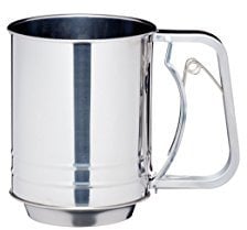 KitchenCraft Setacciatore/scuotitore di farina a grilletto in acciaio inossidabile