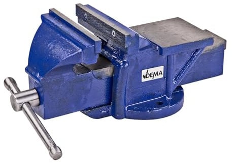 Guß Schraubstock Werkbank Werkbankschraubstock 150 mm mit Amboss und Rohrspannbacken