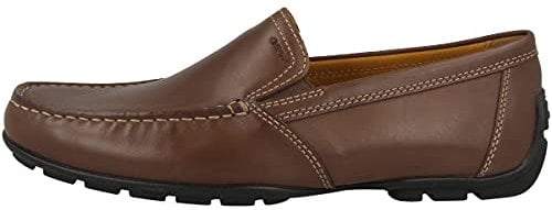 Geox Men's Moner Moccasins, Coffee, 12 UK