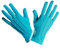 NET TOYS Fingerhandschuhe Kurze Handschuhe türkis mit Biesen Kostüm Zubehör Damenhandschuhe Kostüm Zubehör Clownhandschuhe Damen Handschuhe