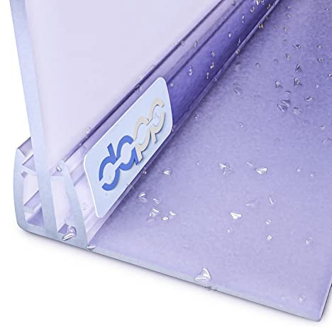 Duschdichtung 170cm – Dichtung für 6mm – 8mm Glastür Stärke – UK02 – Wasserablaufprofil Wasserabweisprofil – Duschabdichtung Duschwand – Ersatzteile für Duschkabine – Transparent