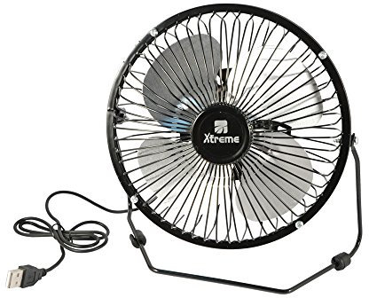 Xtreme Videogames Ventilatore USB Casa Ufficio Auto Mini Fun Inclinabile 19 cm pc notebook 10305 (nero)