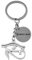 Porte-clés Oeil D'Horus Oudjat D'Egypte Argenté Gravure Personnalisée Sur Médaille