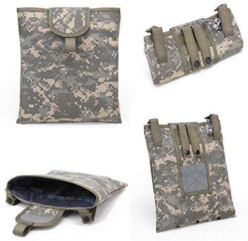Gexgune 1000D Folding Tactical Dump Pouch - Faltbare Molle Magazine Mag Dump Pouch (ACU)