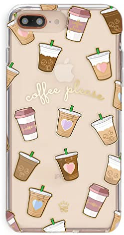 VELVET CAVIAR Compatible with iPhone 7 Plus Case & iPhone 8 Plus Case Coffee for Women & Girls - Cute Clear Protective Phone Cases