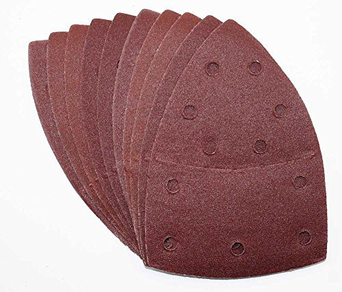 100 Sheets of Velcro Prio Sanding Sheets 105 x 152 mm Grit 60 │ Sanding Discs | Sandpaper │ 11-Hole Sanding Triangles │ Multi-Sander │ P-D-W