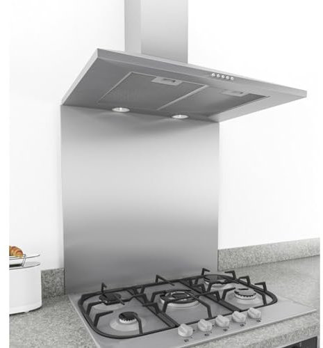 Stainless Steel 1.2mm Thick Brushed Kitchen Splashback (600mm x 850mm)