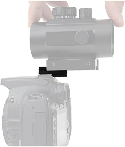 Astromania Plate for The Flash Shoe of DSLR Cameras - Mount The 1X40RD Reflex Red Green Dot Sight to DSLR Cameras