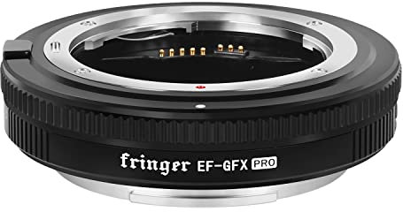 Fringer EF-GFX Pro Supporto per fotocamera con messa a fuoco automatica, anello adattatore per obiettivo compatibile con obiettivo Canon EF a Fuji GFX100/GFX100S, Sigma, Tamron EF