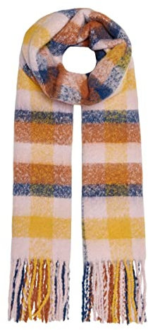 ONLY DAMEN ONLTESSIE LIFE CHECK SCARF CC, Coral Blush/AOP:CHECK,Einheitsgröße
