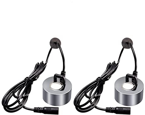 Shinekoo 24 V Ultrasuoni Mist Maker Fogger, Argento Pesce Rettile Serbatoio Mister Fogger Fontana Acqua Stagno Umidificatore Aria Atomizzatore Testa 2 PZ
