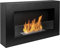 Bioethanol-Kamin 650 x 400 mm schwarz matt, Wandkamin EIN kastenförmiger Biokamin zum Aufhängen an die Wand. Wand-Bioethanol-Kamin mit Glas.