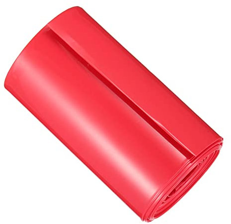 DMiotech 103 mm Piatto 5 m Batteria Manicotti PVC Involucri Termico Tubo Termorestringente per 18650 Pacco Batteria Rosso