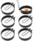 6PCS Moldes para Huevos Fritos de Acero Inoxidable Frito Moldes para Huevos Anillos de Huevo Antiadherentes Anillos Redondos para Huevos Anillos de Huevo Antiadherentes para Huevos Frito y Panqueques